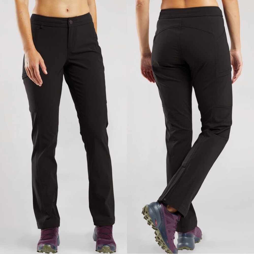 Title Nine Valkyrie nylon pants outdoors hiking straight leg camping neutral